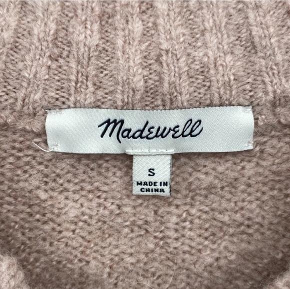 Madewell York Half Zip Pullover Sweater Wool Alpaca Blend Preppy Casual Small - Picture 8 of 11